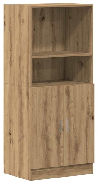 Sada 3 kusů kuchyňských skříněk dub artisan kompozitní dřevo 3324159
