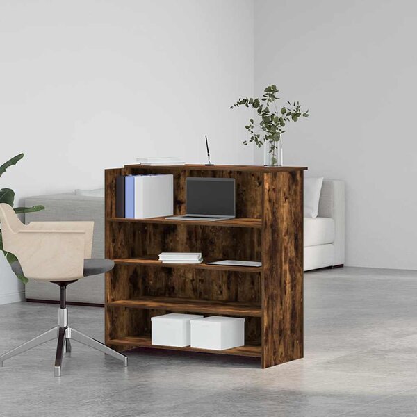 Recepční stůl kouřový dub 100x50x103,5 cm kompozitní dřevo 3324164