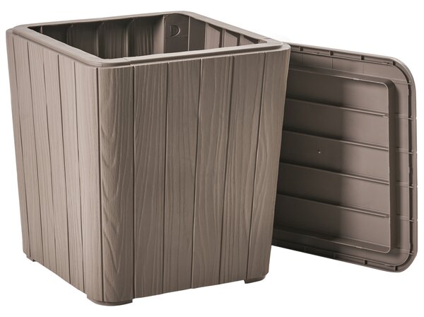 Úložný box SARANDI 40 cm 40 cm Taupe