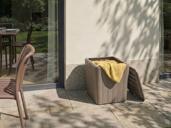 Úložný box SARANDI 40 cm 40 cm Taupe