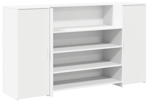 Recepční stůl bílý 180 x 50 x 103,5 cm, z umělého dřeva 3324169