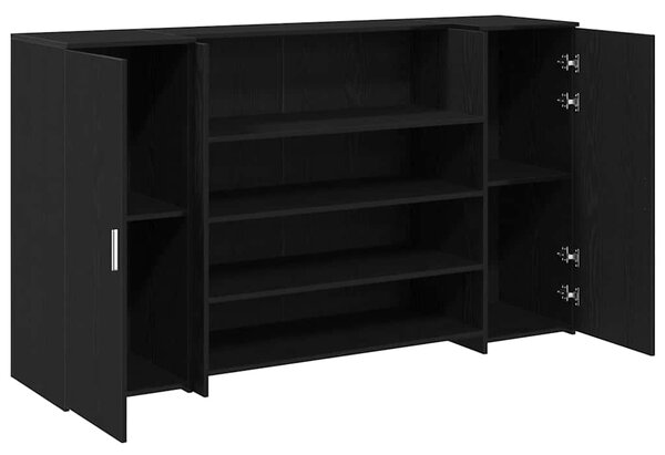 Recepční stůl černý dub 180 x 50 x 103,5 cm, konstrukční dřevo 3324170