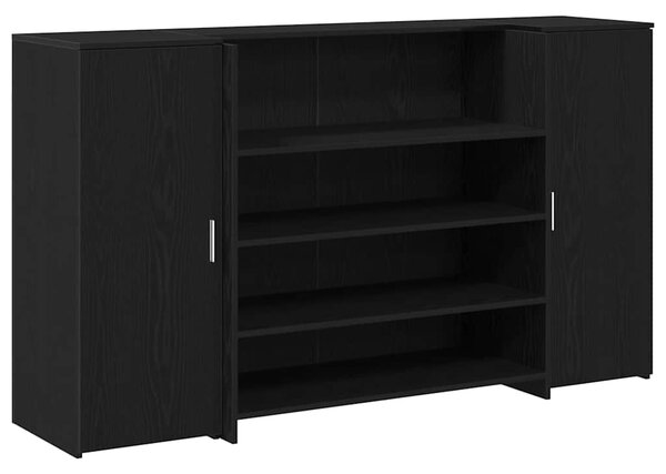 Recepční stůl černý dub 180 x 50 x 103,5 cm, konstrukční dřevo 3324170