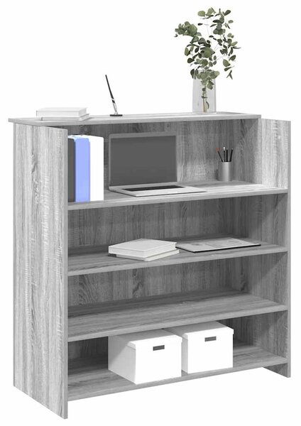 Recepční stůl šedý sonoma 100x50x103,5 cm kompozitní dřevo 3324165