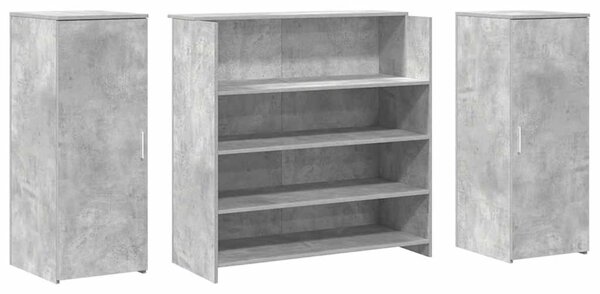 Recepční stůl betonově šedý 180x50x103,5 cm kompozitní dřevo 3324172