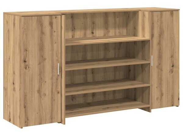 Recepční stůl dub artisan 180x50x103,5 cm kompozitní dřevo 3324177