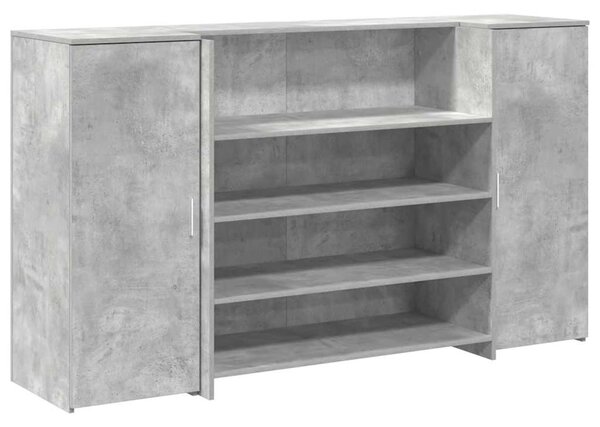 Recepční stůl betonově šedý 180x50x103,5 cm kompozitní dřevo 3324172