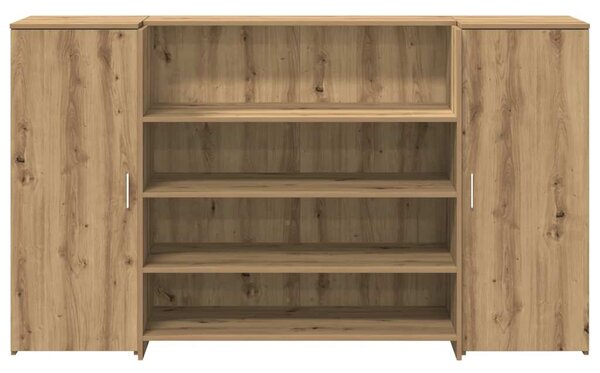 Recepční stůl dub artisan 180x50x103,5 cm kompozitní dřevo 3324177