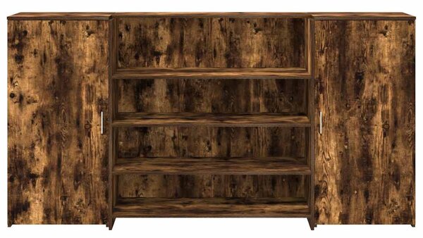 Recepční stůl kouřový dub 200x50x103,5 cm kompozitní dřevo 3324182