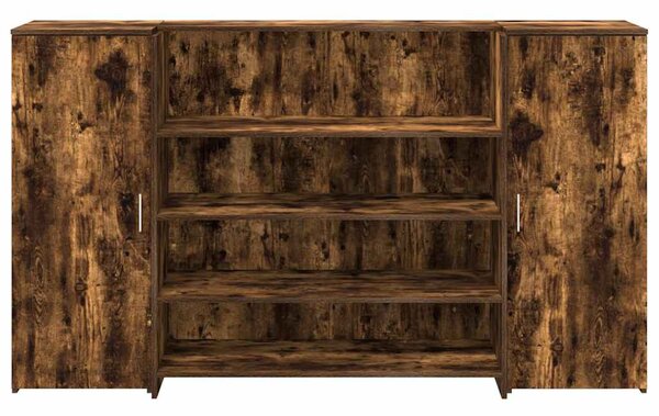 Recepční stůl kouřový dub 180x50x103,5 cm kompozitní dřevo 3324173