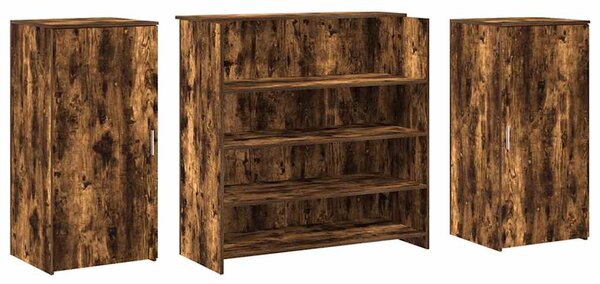 Recepční stůl kouřový dub 200x50x103,5 cm kompozitní dřevo 3324182