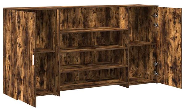Recepční stůl kouřový dub 200x50x103,5 cm kompozitní dřevo 3324182