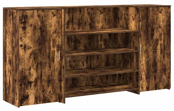 Recepční stůl kouřový dub 200x50x103,5 cm kompozitní dřevo 3324182