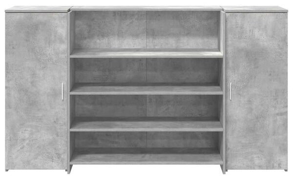 Recepční stůl betonově šedý 180x50x103,5 cm kompozitní dřevo 3324172