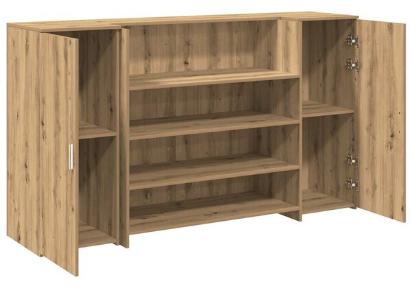 Recepční stůl dub artisan 180x50x103,5 cm kompozitní dřevo 3324177