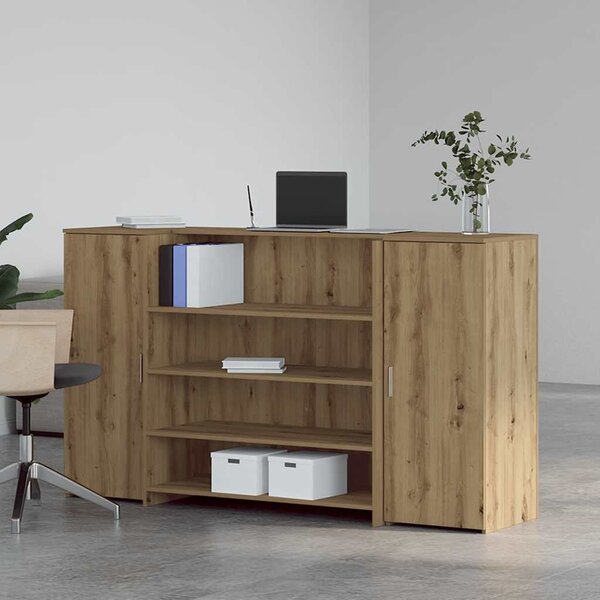 Recepční stůl dub artisan 180x50x103,5 cm kompozitní dřevo 3324177