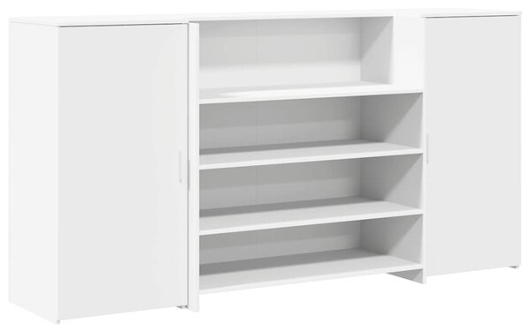 Recepční stůl bílý 200 x 50 x 103,5 cm, z umělého dřeva 3324178