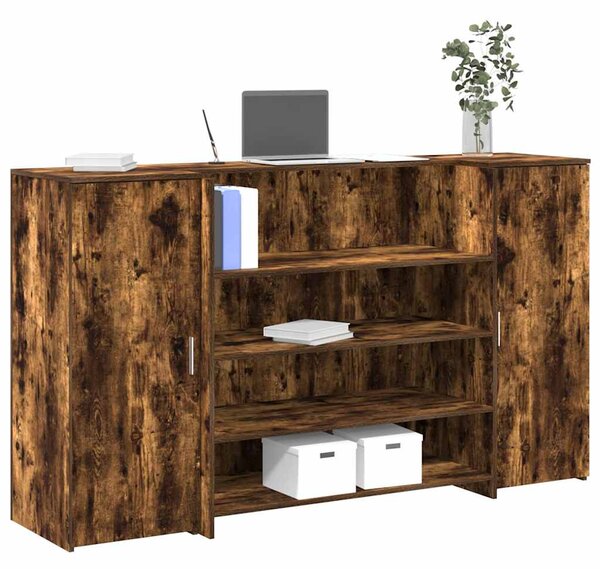 Recepční stůl kouřový dub 180x50x103,5 cm kompozitní dřevo 3324173