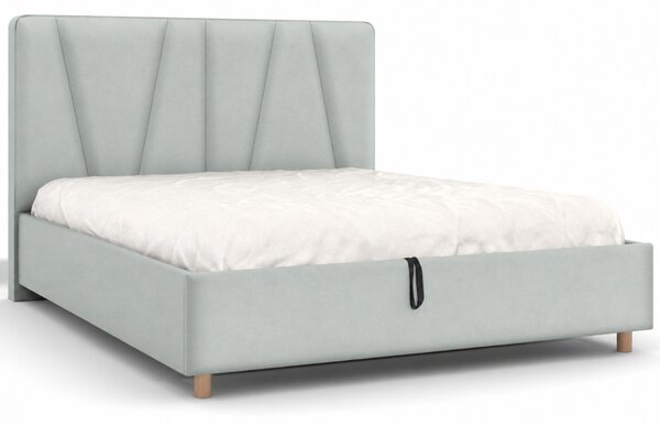 Čalouněná postel Ventura Frame Standard, Plastic, Royal Suede Safira, 180x200 cm