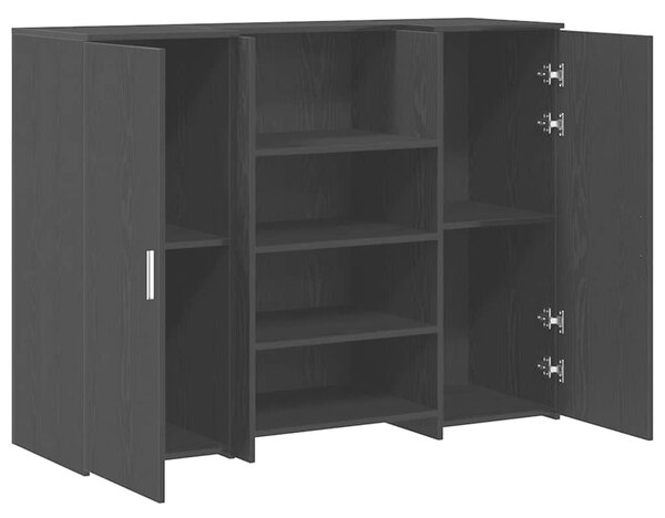 Recepční stůl černý dub 135x50x103,5 cm kompozitní dřevo 3324188