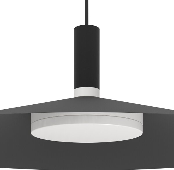 Eglo 902183 - LED RGBW Stm. lustr na lanku CONOMAVILLA-Z LED/15,5W/230V černá