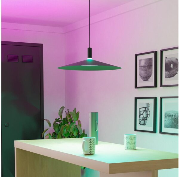 Eglo 902183 - LED RGBW Stm. lustr na lanku CONOMAVILLA-Z LED/15,5W/230V černá