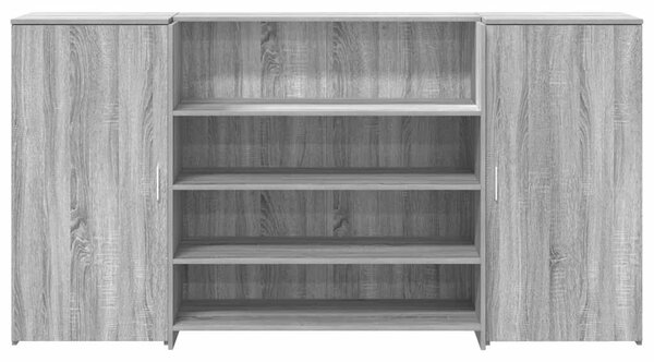 Recepční stůl hnědý dub 200x50x103,5 cm kompozitní dřevo 3324183