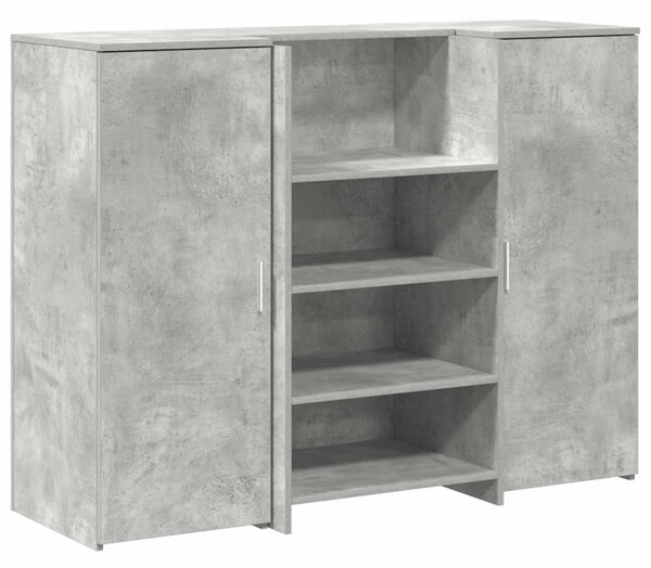 Recepční stůl betonově šedý 135x50x103,5 cm kompozitní dřevo 3324190