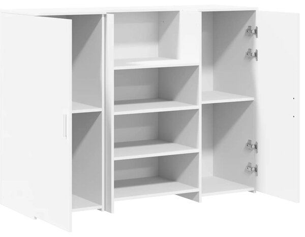 Recepční stůl bílý 135x50x103,5 cm kompozitní dřevo 3324187