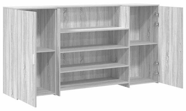 Recepční stůl hnědý dub 200x50x103,5 cm kompozitní dřevo 3324183