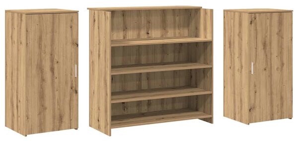 Recepční stůl dub artisan 200x50x103,5 cm kompozitní dřevo 3324186