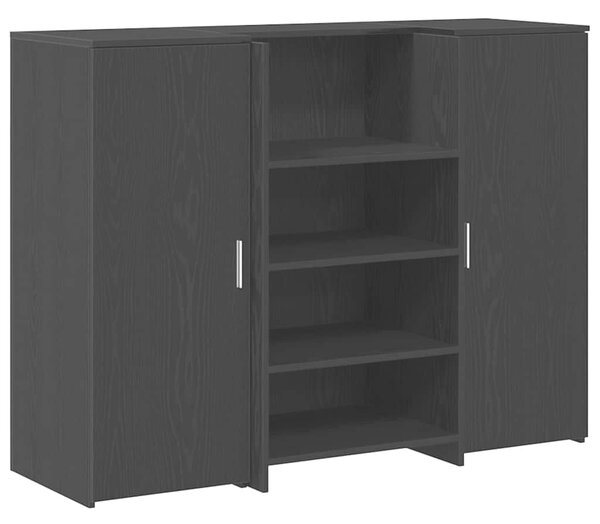 Recepční stůl černý dub 135x50x103,5 cm kompozitní dřevo 3324188
