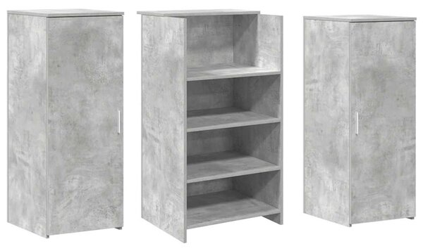 Recepční stůl betonově šedý 135x50x103,5 cm kompozitní dřevo 3324190