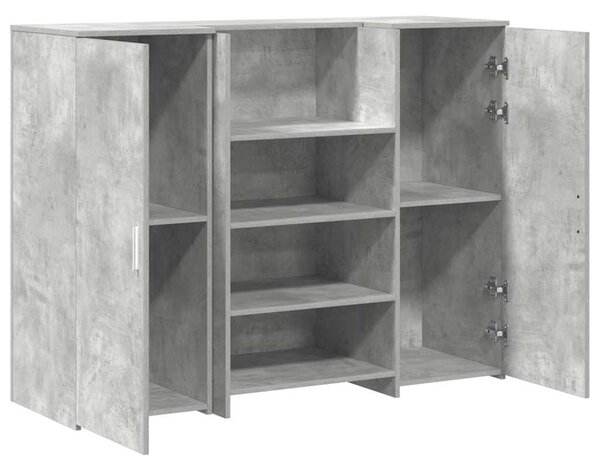 Recepční stůl betonově šedý 135x50x103,5 cm kompozitní dřevo 3324190