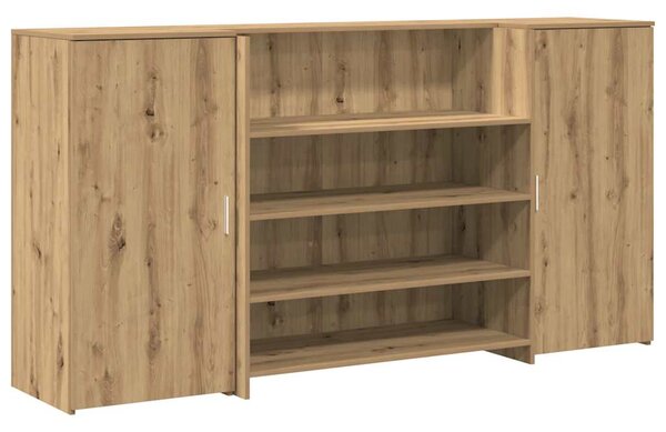 Recepční stůl dub artisan 200x50x103,5 cm kompozitní dřevo 3324186