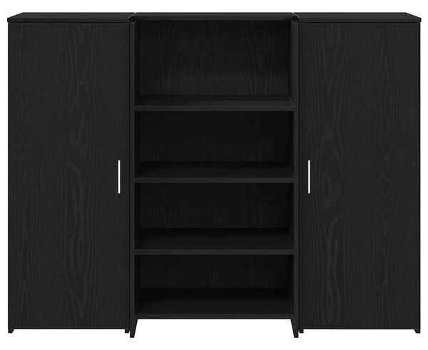 Recepční stůl černý dub 135x50x103,5 cm kompozitní dřevo 3324188