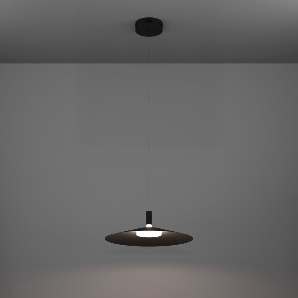 Eglo 902183 - LED RGBW Stm. lustr na lanku CONOMAVILLA-Z LED/15,5W/230V černá