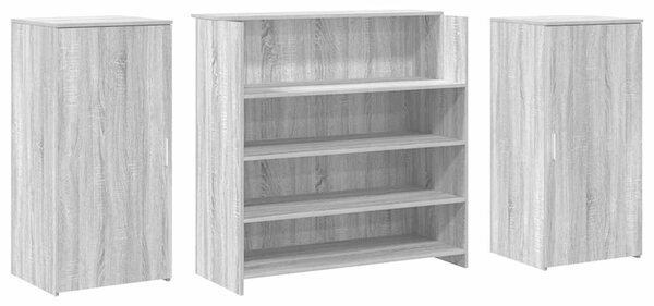 Recepční stůl hnědý dub 200x50x103,5 cm kompozitní dřevo 3324183
