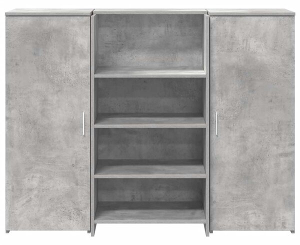 Recepční stůl betonově šedý 135x50x103,5 cm kompozitní dřevo 3324190