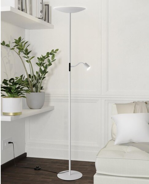 Eglo 901978 - LED Stm. stojací lampa CONIVARINO LED/26,5W/230V +LED/4W bílá