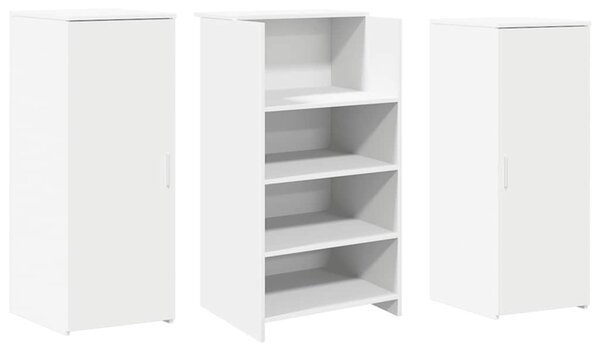 Recepční stůl bílý 135x50x103,5 cm kompozitní dřevo 3324187