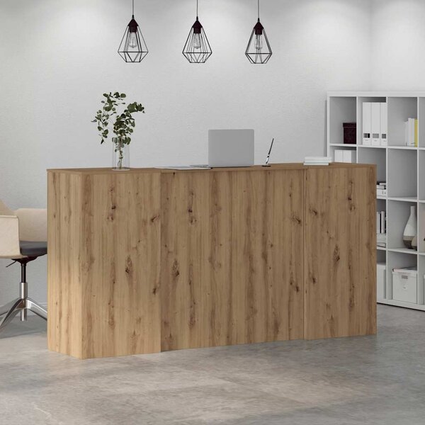 Recepční stůl dub artisan 200x50x103,5 cm kompozitní dřevo 3324186
