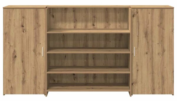 Recepční stůl dub artisan 200x50x103,5 cm kompozitní dřevo 3324186
