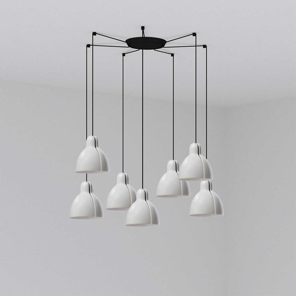 Faro Venice E27 závěsné keramické svítidlo Bílá160mm7