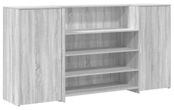 Recepční stůl hnědý dub 200x50x103,5 cm kompozitní dřevo 3324183
