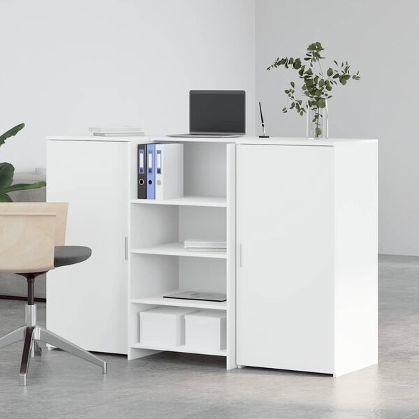 Recepční stůl bílý 155x50x103,5 cm kompozitní dřevo 3324196