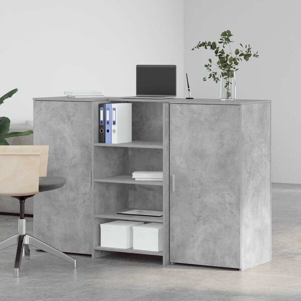Recepční stůl betonově šedý 155x50x103,5 cm kompozitní dřevo 3324199