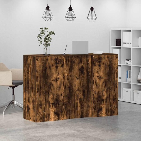 Recepční stůl kouřový dub 155x50x103,5 cm kompozitní dřevo 3324200