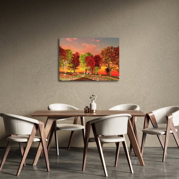 Obraz - Barevné stromy (70x50 cm)