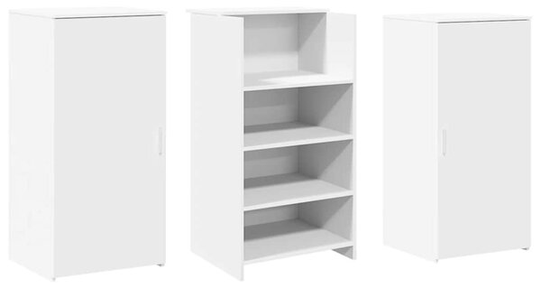 Recepční stůl bílý 155x50x103,5 cm kompozitní dřevo 3324196